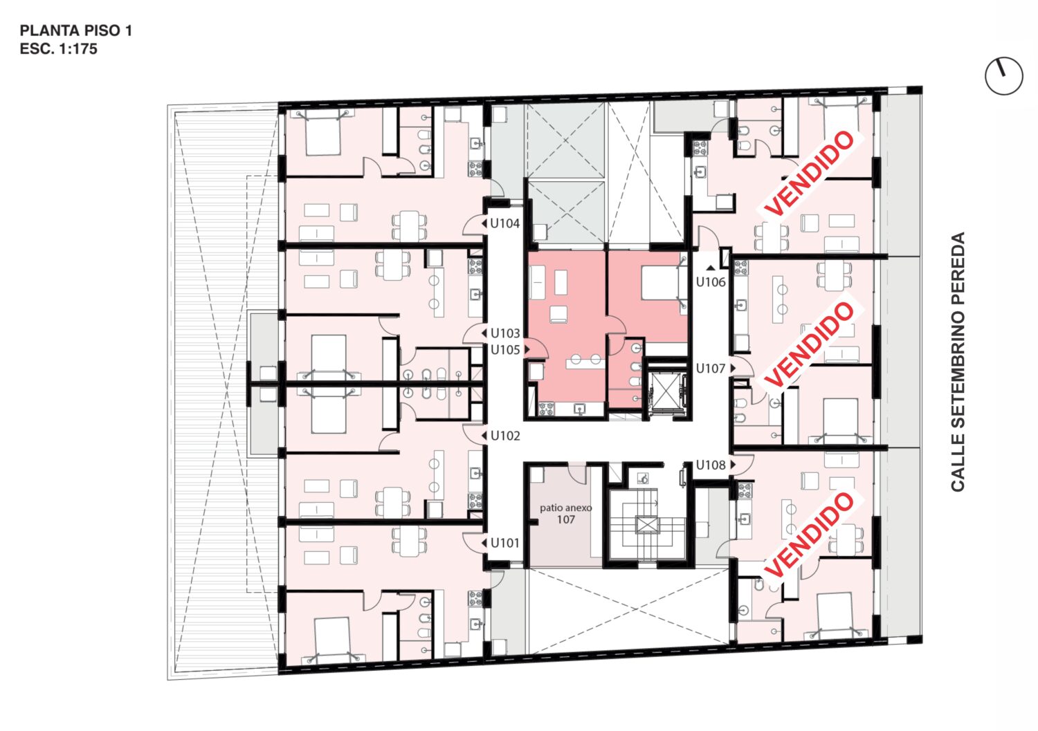 Proyecto Moove Setembrino. Apartamentos de 1 Dormitorio al pozo — foto 6