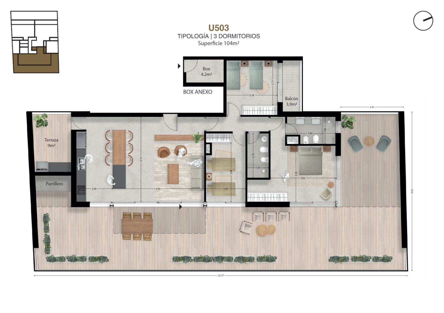 Proyecto Moove Setembrino. Penthouse De 3 Dormitorios Al Pozo — foto 5